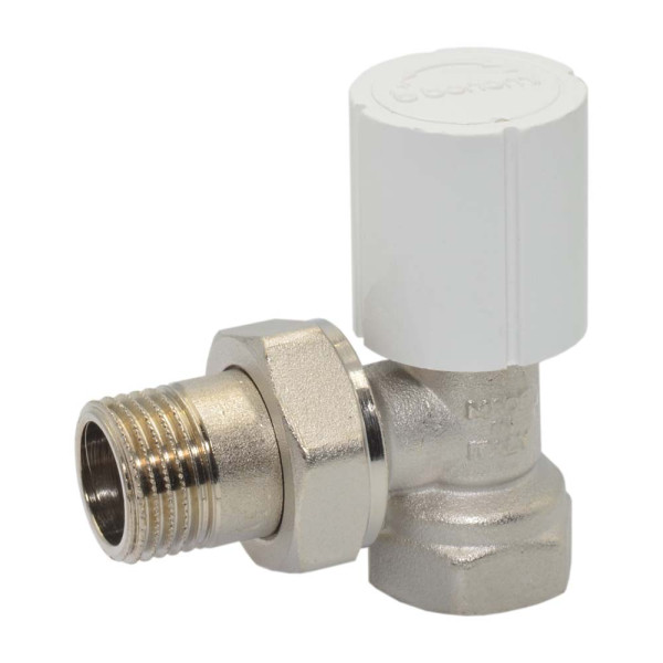 56010404 Кран радиаторный Ø1/2” угловой PN10 +95°C Idrosanitaria Bonomi