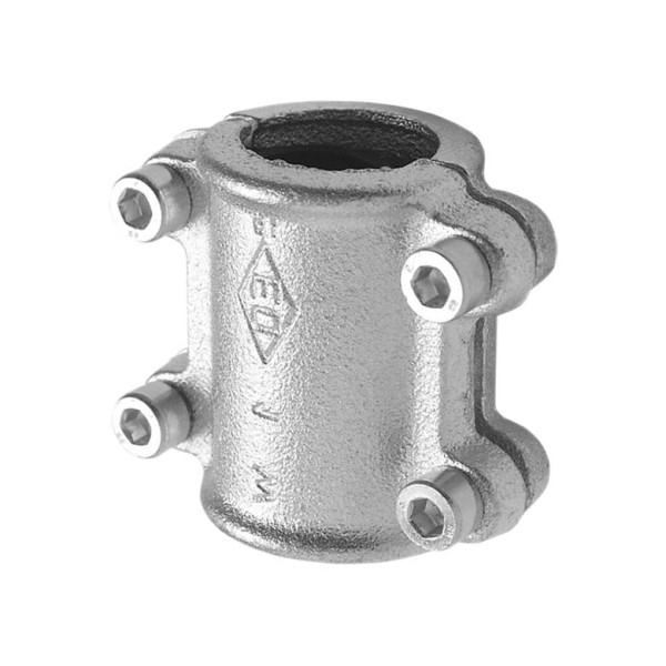 71505003 Хомут ремонтный зажимной оцинкованный (белый чугун) Ø1/2″ Atusa