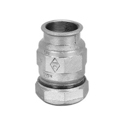 740A5003 Переходник зажимной оцинкованный (белый чугун) Ø1/2″ В Atusa