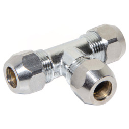 423 (G02540) Тройник хром Ø10 VA Albertoni srl