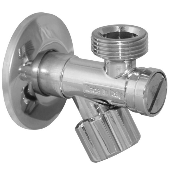 B144587SCV Кран с фильтром вентильный для сантехприборов Ø1/2″ х 3/4″ VA Albertoni srl