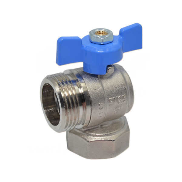 422G00060E Кран коллектора угловой Ø1″ ВЗ (blue/синий) BIANCHI F.LLI S.P.A.