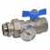 422MC0060E Кран-американка 1″ с термометром 0÷80 °C (blue/синий) ″бабочка″ BIANCHI F.lli S.p.A