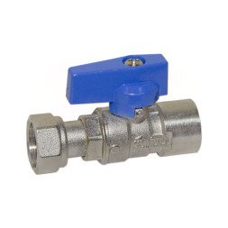 528005060E Кран прямой Ø3/4″ X 1″ В с накидной гайкой (blue/синий) BIANCHI F.lli S.p.A.
