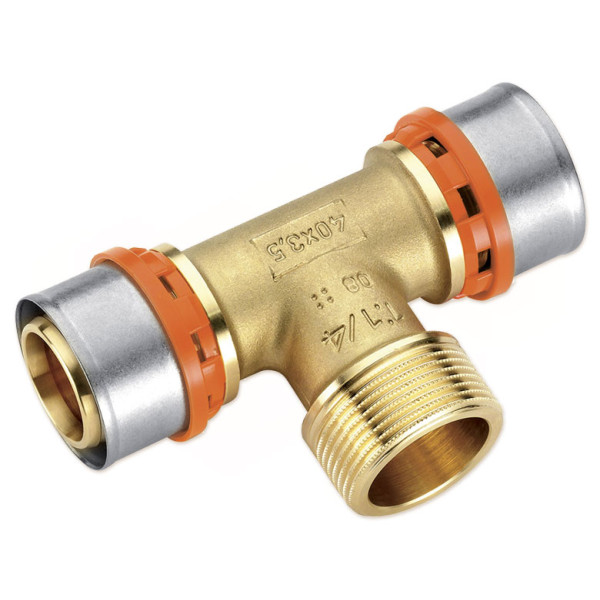 4033401040 Тройник с наружной резьбой (пресс) Ø40 х 1 1/4″ Из х 40 Idrosanitaria Bonomi S.p.a.