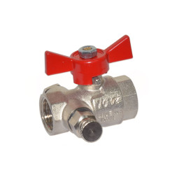 76170006R Кран шаровой с воздухоотводом TAMIGI Ø3/4″ ВВ PN15 –10°C/+95°C ″бабочка″ Idrosanitaria Bonomi