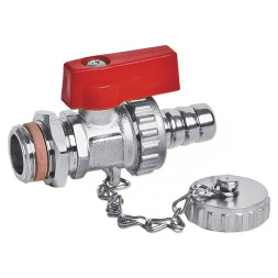 77591104 Кран хромированный сливной Ø1/2″ PN25 0/+90°C Idrosanitaria Bonomi