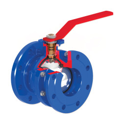 B2.100I125L16CN Фланцевый шаровой кран (высокопрочный чугун) NBR -10/+100°C DN125 Brandoni S.p.A.