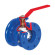 B2.100I125L16CN Фланцевый шаровой кран (высокопрочный чугун) NBR -10/+100°C DN125 Brandoni S.p.A.