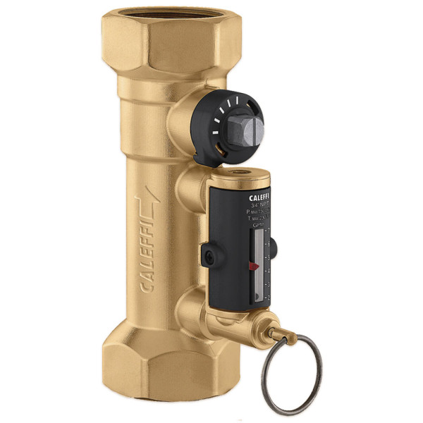 132802 Балансировочный клапан с расходомером Ø1 1/2″ 30-120 l/min -10/+110°C 10 bar Caleffi S.p.a.