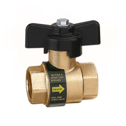 323040 Кран шаровой BALLSTOP с обратным клапаном Ø1/2″ 16 bar Caleffi S.p.a