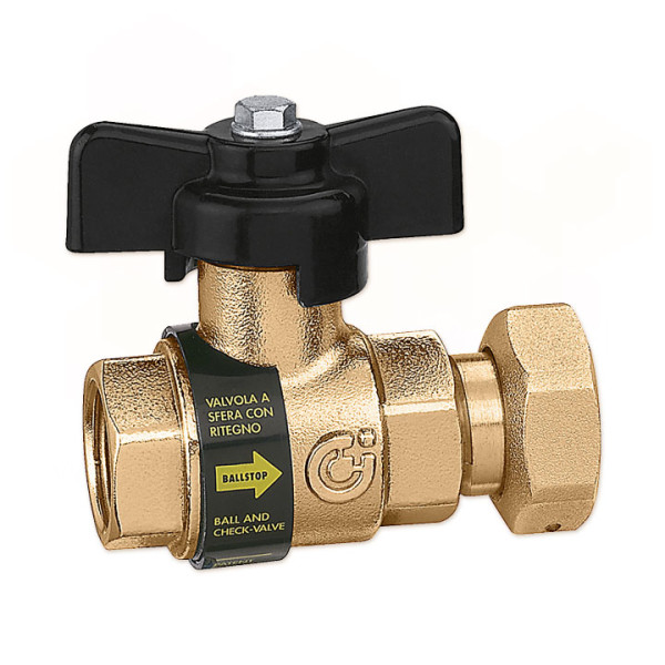 333500 Шаровой кран с обратным клапаном Ø3/4″ В x 3/4″ НГ Caleffi S.p.a.