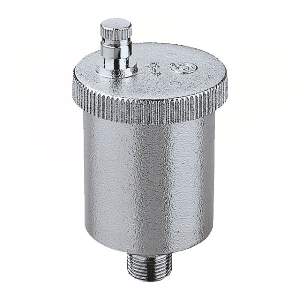 502241 Воздухоотводчик хромированный VALCAL® автоматический вертикальный Ø1/2″ Со 120°C 10 bar Caleffi S.p.a