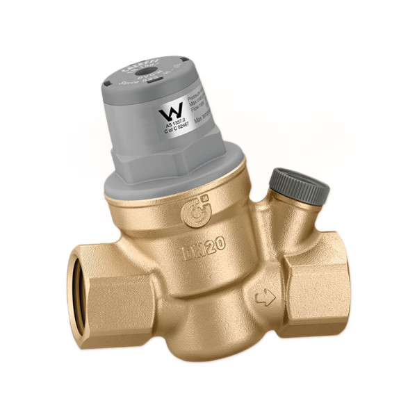 533545H Редуктор снижения давления мембран (статика/динамика) с отверстием для манометра Ø1/2″ латунь устойчива к децинфикации Max. 16 bar 1÷6 bar 80°C CALEFFI