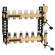 6626F6 Коллектор латунный с микрометрами Ø1″ В х 6 х 3/4″ С в сборе 5÷80°C 10 bar Caleffi S.p.a.