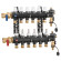 6716C1 Коллектор из технополимера Ø1″ В x 3 x 3/4″ С в сборе 5÷60°C 6 bar Caleffi S.p.a.