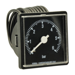 91400426 Капиллярный квадратный манометр IQ 52 P 52 х 52 мм 1/4” 6 бар L=1500 мм Cewal S.p.A.