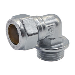 8106403 Колено (ХРОМ) зажимает с внешней резьбой Ø15 x 1/2″ С COMISA