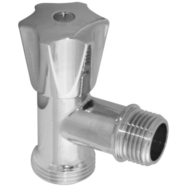 D906189 Угловой кран вентильный для сантехприборов Ø1/2″ х 3/4″ VA Albertoni srl
