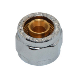 1635C / 1440035 Гайка хромированная Ø1/2″ х 16 х 2,0 мм (металлопластик) краны серии 3300, 3301, 3330, 3331 TIEMME