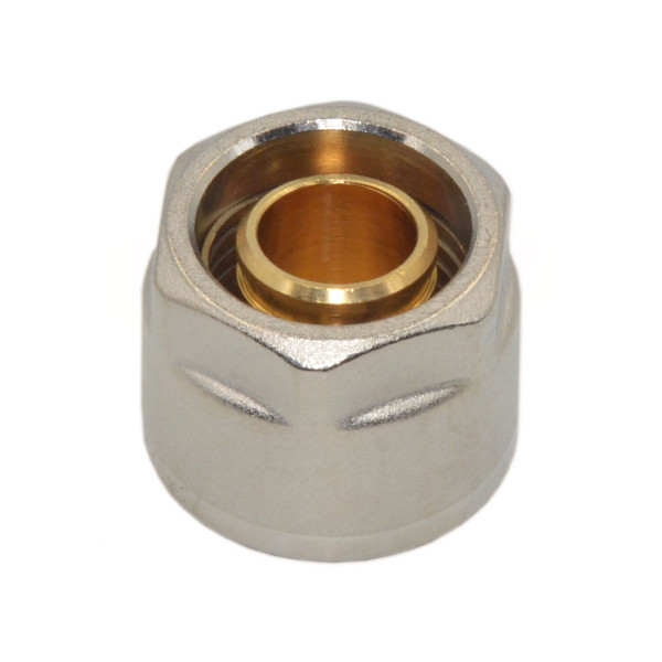 330080N052020A Гайка с ниппелем Ø20 х 2,0 х 3/4″ никель (ПЭ) GENERAL FITTINGS
