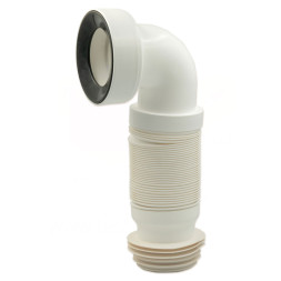 1024ELBOW1.NI Гофра угловая для унитаза GO-MAGIC LUX L=290÷590 мм (растяжение) GoPlast S.r.l.