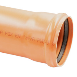 202020200100 FOX ЗК Труба SN4 D200 L=1000 мм PVC-U MARTONI SpA