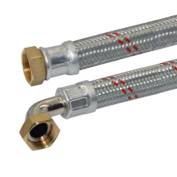 658402420U00 AVC-Z DN25 Шланг угловой антивибрационный 1″х1″ ВВ -5/+90 C° PN10 L=1000 мм PARIGI
