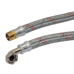 645963975800 AVC-Z DN19 Шланг угловой антивибрационный 3/4″ х 3/4″ ВЗ -5/+90 C° PN10 L=800 мм PARIGI