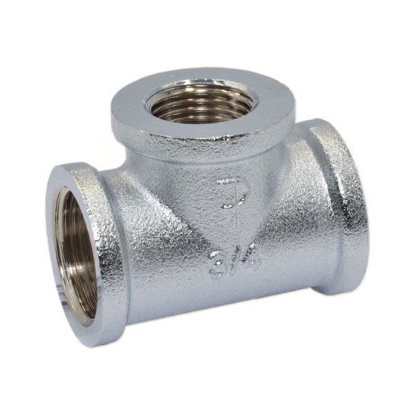 F131CR002 Редукционный тройник (хром) Ø1″ x 1/2″ x 1″ ВОВ FP Pattaroni
