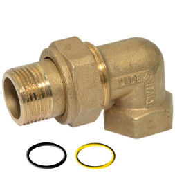F19R002 Сборка (КОНУС) латунная угловая Ø1/2″ ВЗ FP Pattaroni
