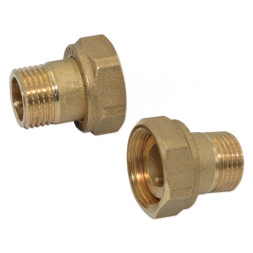 F622R003 Штуцер-адаптер латунный (пара) Ø1/2″ х 3/4″ ЗВ FP Pattaroni S.r.l.