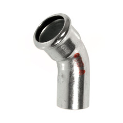 381028451 Колено стальное Ø28 45° ВЗ оцинкованное (отопление) STEELPRES® RM