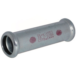383015001 Муфта стальная Ø15 удлиненная оцинкованная (отопление) STEELPRES® RM