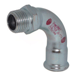 397112042 Колено стальное Ø42 х 1 1/2″ С 90° оцинкованное (отопление) STEELPRES® RM