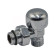 3301C / 3300009 Кран-термостат радиаторный хромированный Ø1/2″ х 1/2″ ЗЗ угловой TIEMME