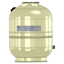 11A0008010 BEIGE Бак расширительный HYDRO-PLUS 80 л 1″ NPT вертикальный, кронштейн сверху Ø450 H=621 мм 10 bar -10/+99°C Zilmet S.p.A.