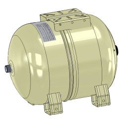11E0002416 BEIGE Бак росш. HYDRO-PLUS E 24 л 1″ G горизон. нерж (вн.зах.покров) 10 bar Zilmet S.p.A