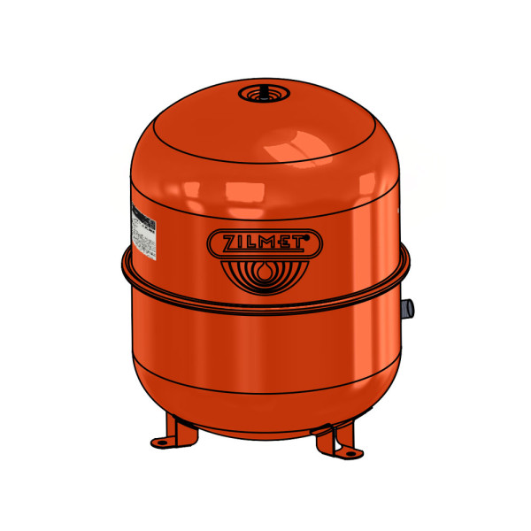1300003503 Бак расширительный на ножках CAL-PRO 35 л 3/4″G Ø404 H=387 мм 4 bar –10+99°C Zilmet S.p.A.