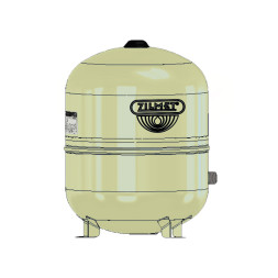 11A0005019 BEIGE Бак розширювальний HYDRO-PLUS 50 л 1&Prime; NPT на ніжках Ø380 H=505 мм 10 bar -10/+99°C Zilmet S.p.A.
