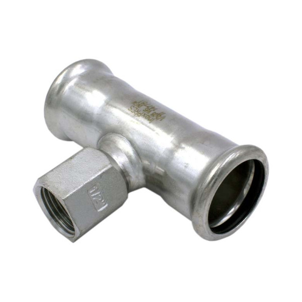189304028 Тройник нержавеющий Ø28 х 3/4″ В х 28 INOXPRES® RM
