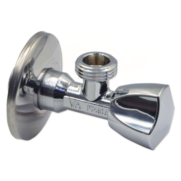 C428685 Кран вентильний для сантехприладів Ø1/2&Prime; х 1/2&Prime; трикутна ручка VA Albertoni srl