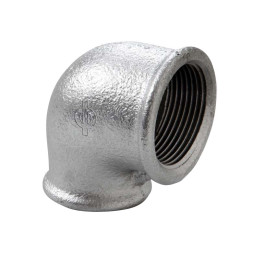 09005053 Редукционное оцинкованное колено (белый чугун) Ø1″ х 1/2″ ВВ 90° Berg Montana