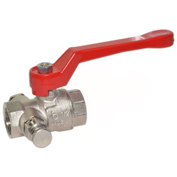 76150208R Кран шаровой с воздухоотводом TAMIGI Ø1″ ВВ PN15 –10°C/+95°C алюминиевая ручка Idrosanitaria Bonomi