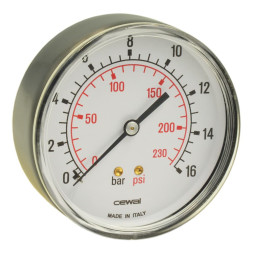 91419511 Манометр Ø100 1/2″ 16 бар фронтальный Cewal S.p.A.