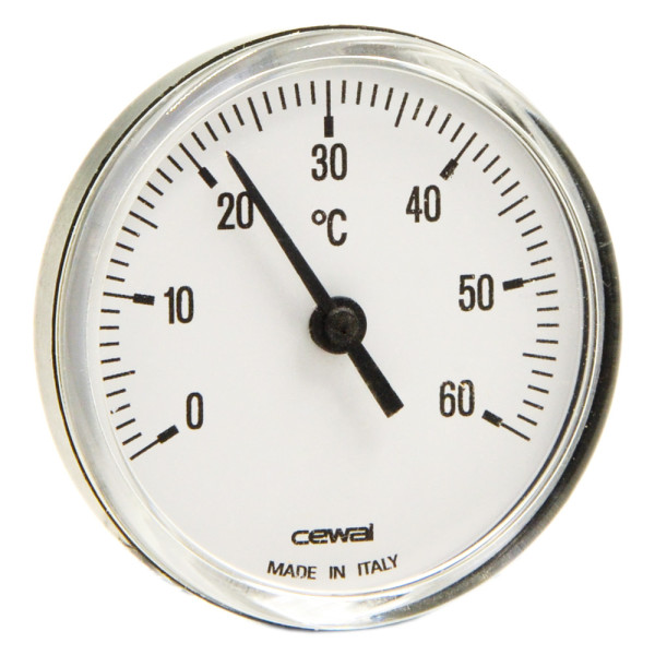 91606052 Термометр Ø63 0/60°С 5 см фронтальный Cewal S.p.A.