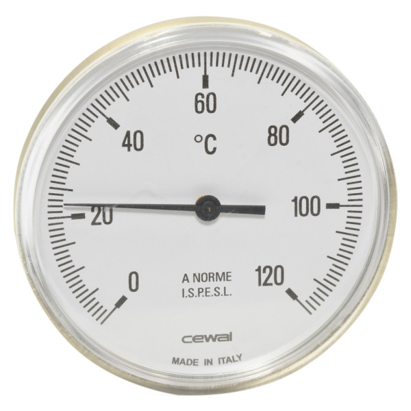 91629050 Термометр с металлическим корпусом Ø100 0/120°С 5 см передний Cewal S.p.A.