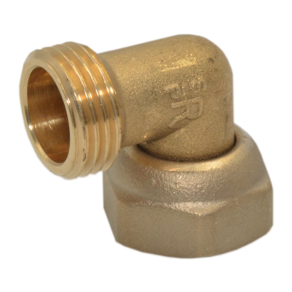 7718362 Колено латунное с накидной гайкой Ø3/4″ С х Ø3/4″ НГ Comisa S.p.A.