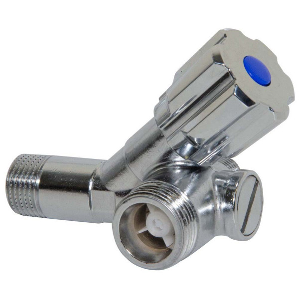 D912285SD Кран з фільтром і зворотнім клапаном подвійний кутовий Ø1/2&Prime; х 3/8&Prime; х 3/4&Prime; VA Albertoni srl