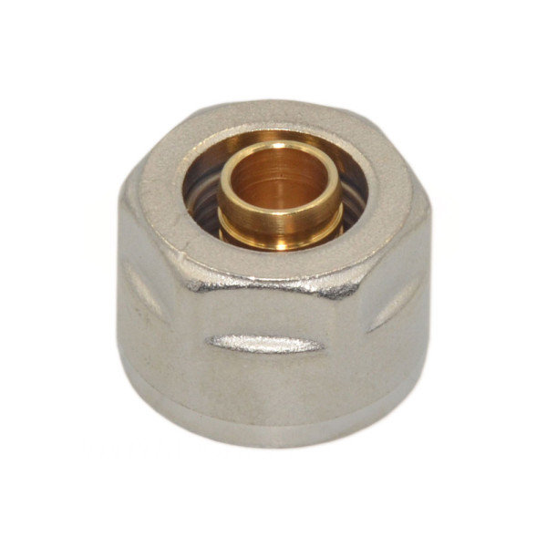 330080N051622A Гайка с ниппелем Ø16 х 2,2 х 3/4″ никель (ПЭ) GENERAL FITTINGS